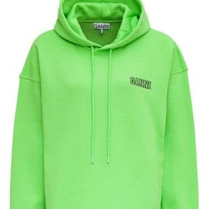 Ganni Neon Green Hoodie